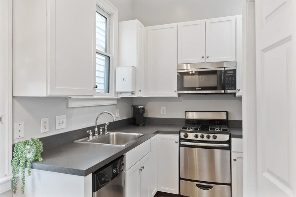 Fully stocked kitchen