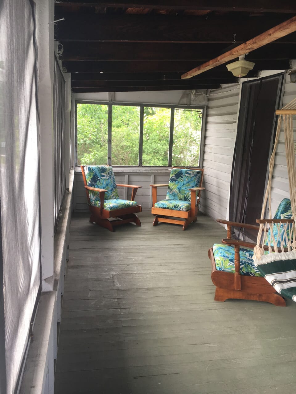 Upper screened porch off bedroom