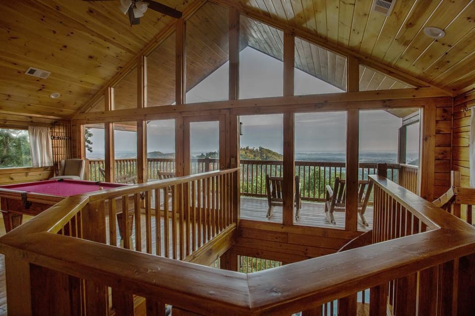 Game loft accessed by spiral staircase-second king bedroom and bathroom is on this level
