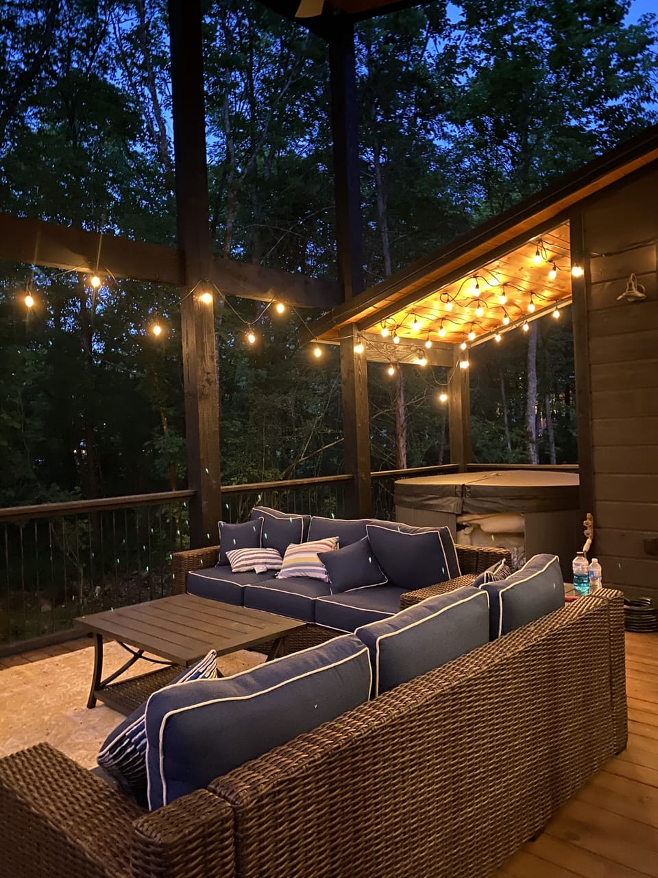 Beautiful deck with 25 foot soaring ceilings