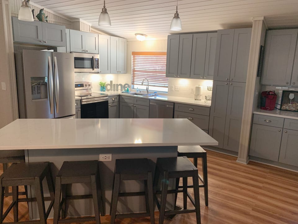 Main House Kitchen Island (seats for 6) 
