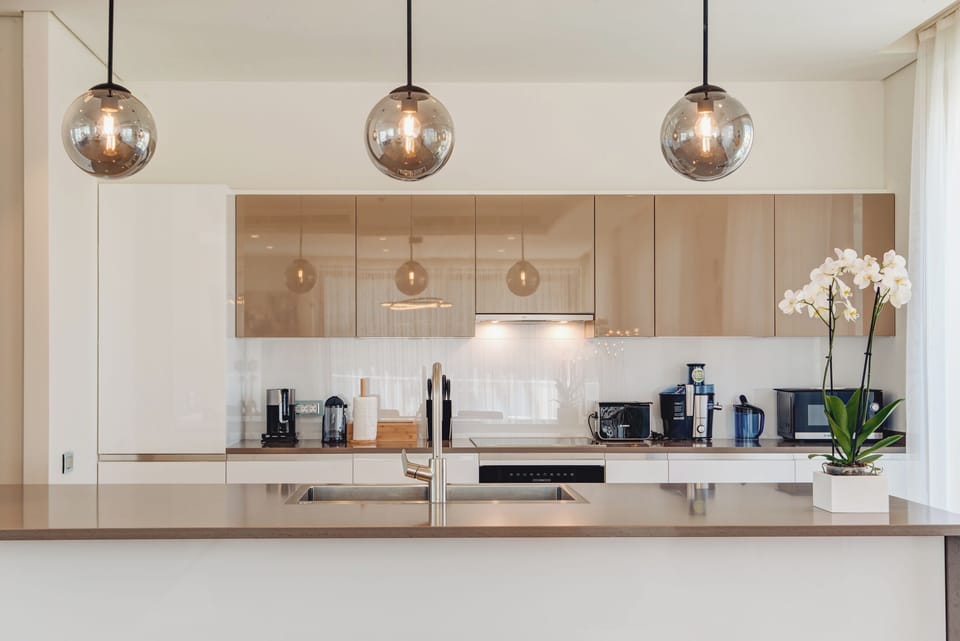 Room, 1 King Bed, Accessible (3 Bds - Castelnuovo Suite with pool) | Private kitchen | Fridge, microwave, oven, stovetop