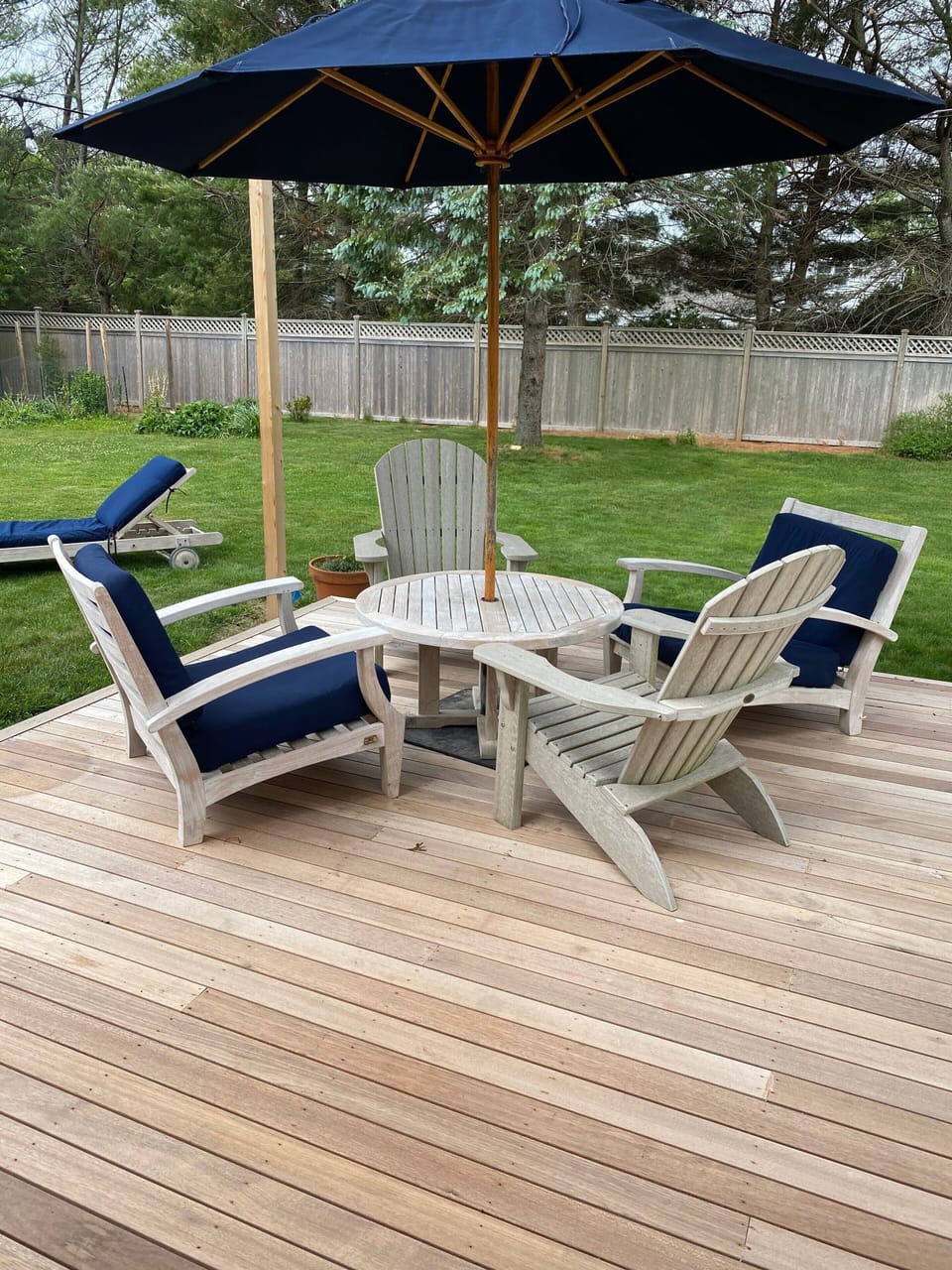 Back yard deck