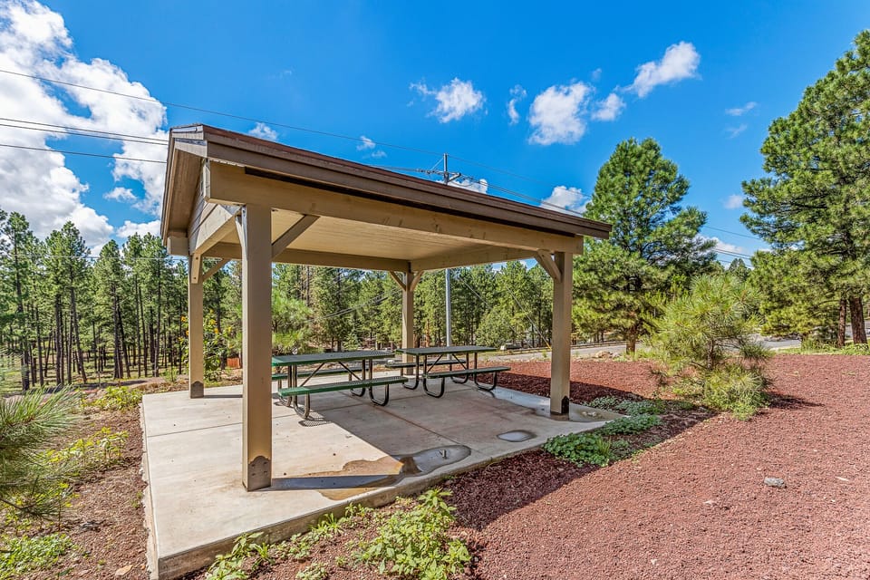 Nearby pavilion to enjoy!