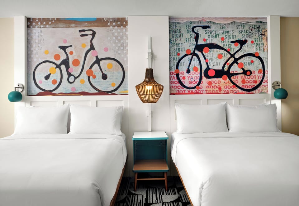 Suite, 2 Queen Beds, Balcony | Hypo-allergenic bedding, in-room safe, desk, soundproofing