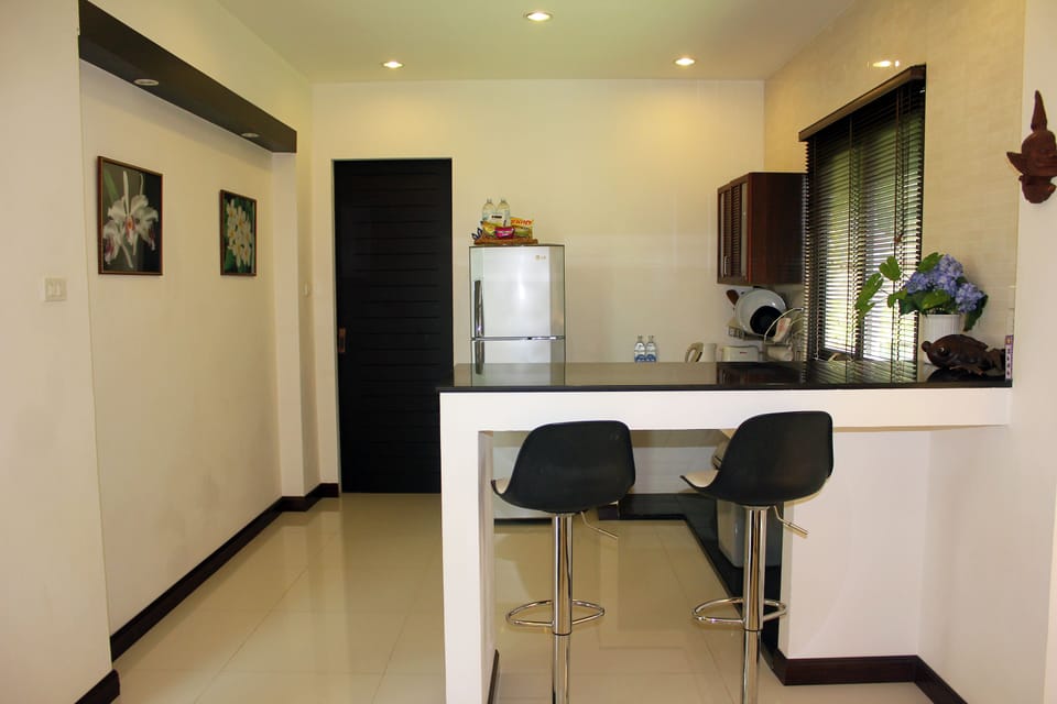 Villa, 1 Bedroom | Private kitchen | Full-size fridge, microwave, stovetop, coffee/tea maker