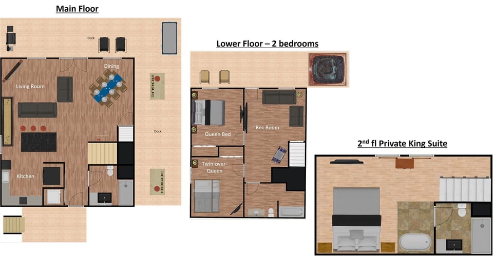 Five Bears Cabin Floorplan