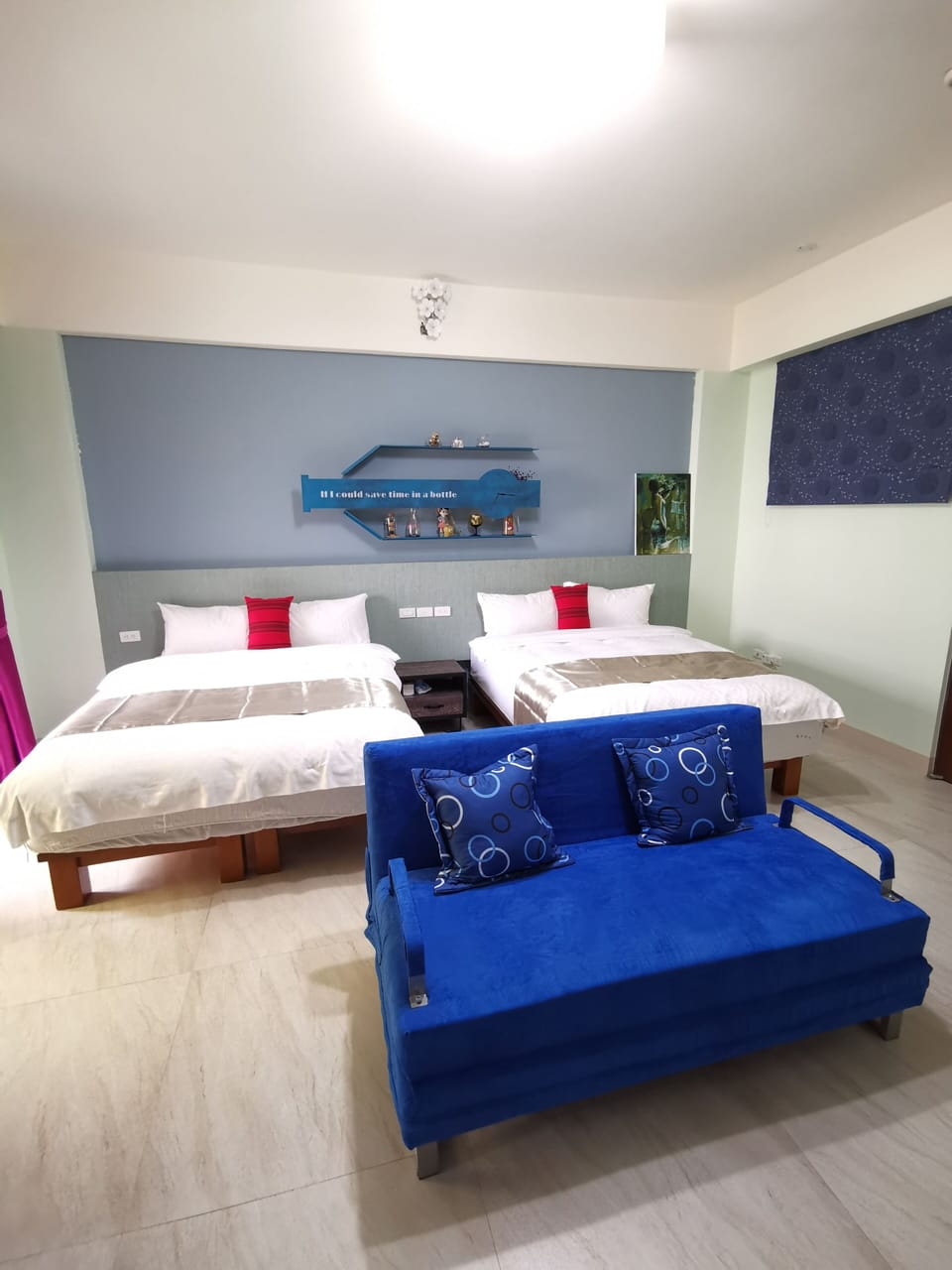 Deluxe Quadruple Room | Individually furnished, blackout drapes, free WiFi, bed sheets
