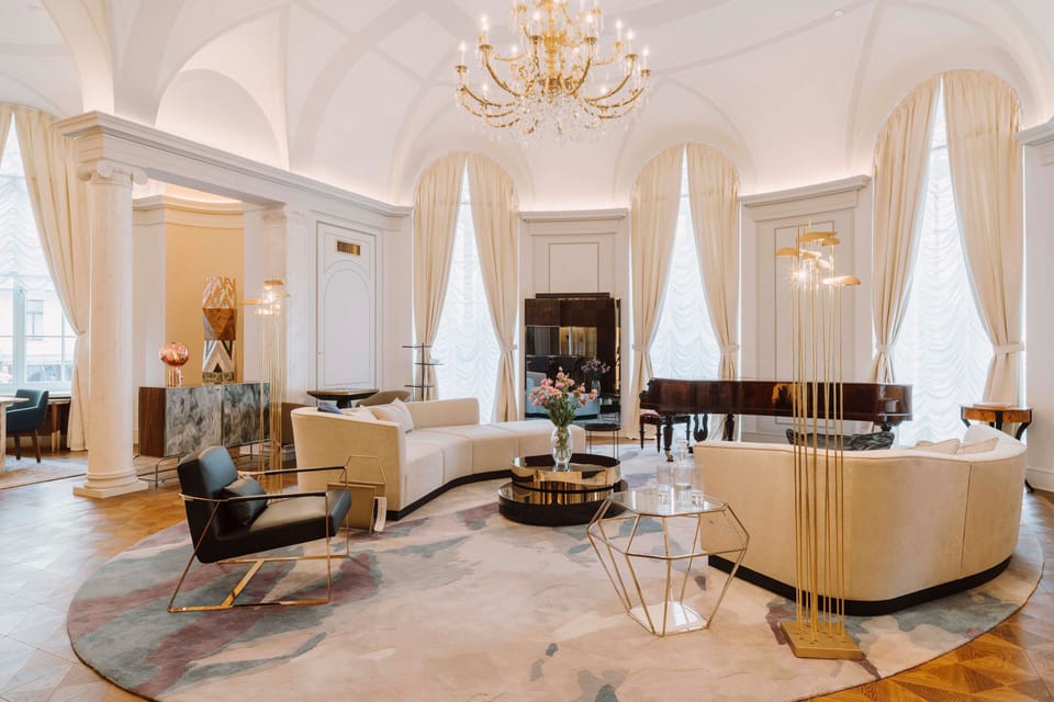 Royal Suite, 1 King Bed | Egyptian cotton sheets, premium bedding, pillowtop beds, minibar