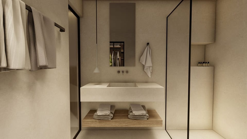 Deluxe Bungalow, Garden View | Bathroom | Hair dryer, towels, soap, shampoo