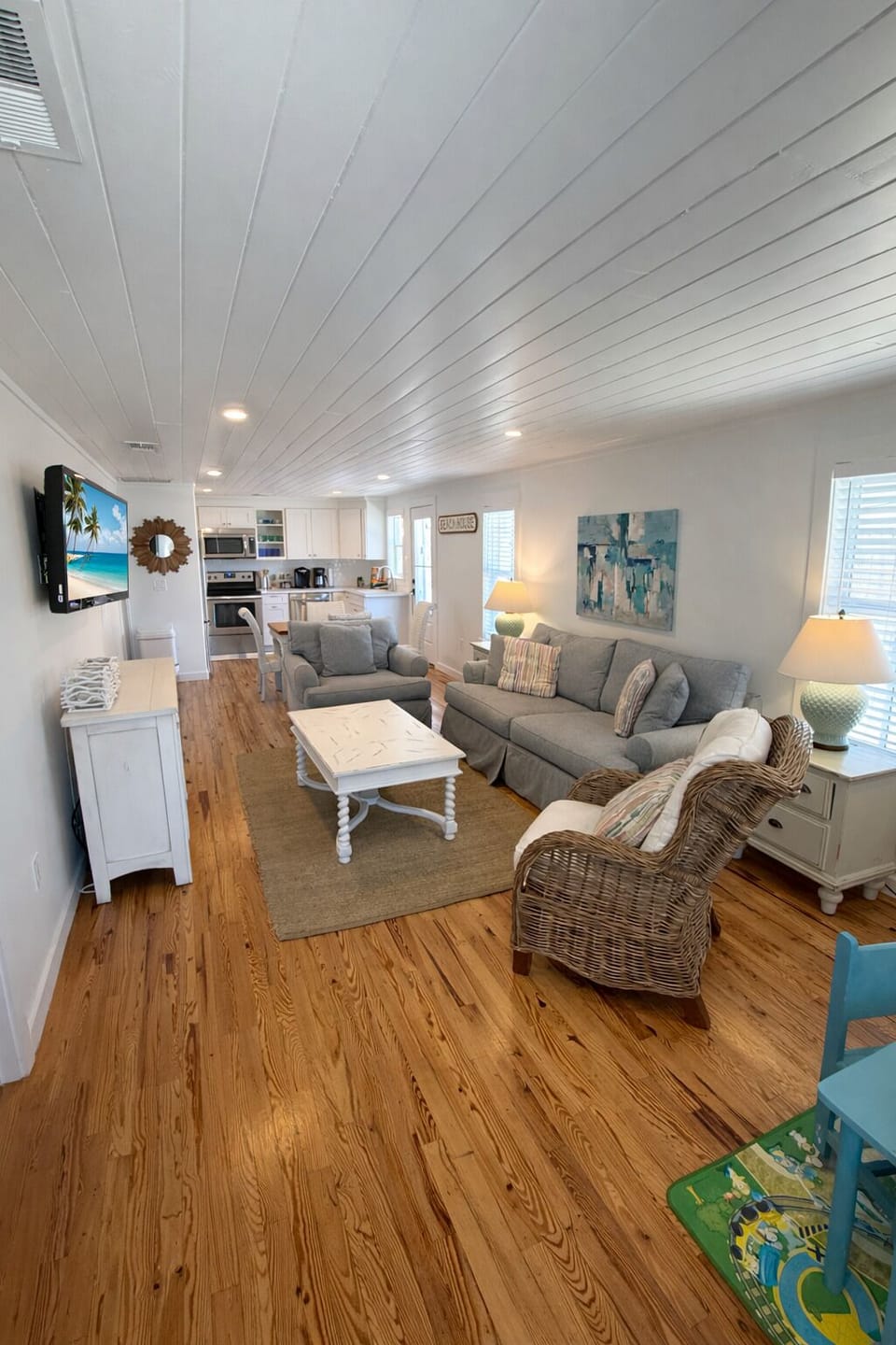 Living Area in Beach Cottage
