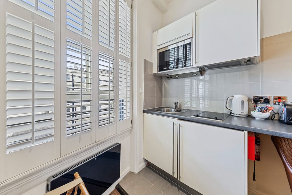 Standard Single Room, Private Bathroom, City View | Private kitchen | Fridge, microwave, coffee/tea maker, electric kettle