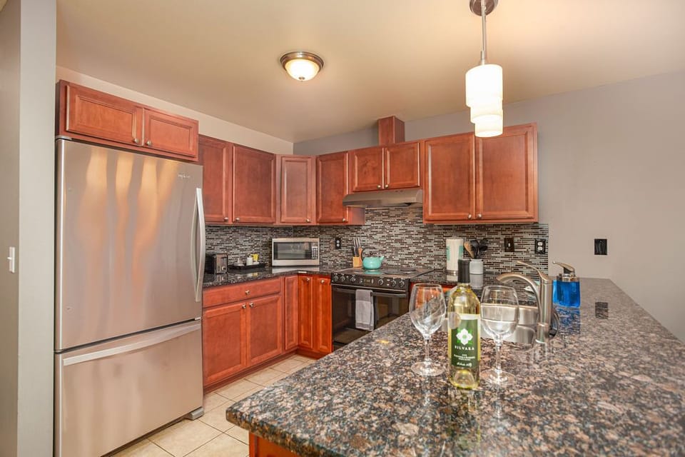 Fully stocked kitchen