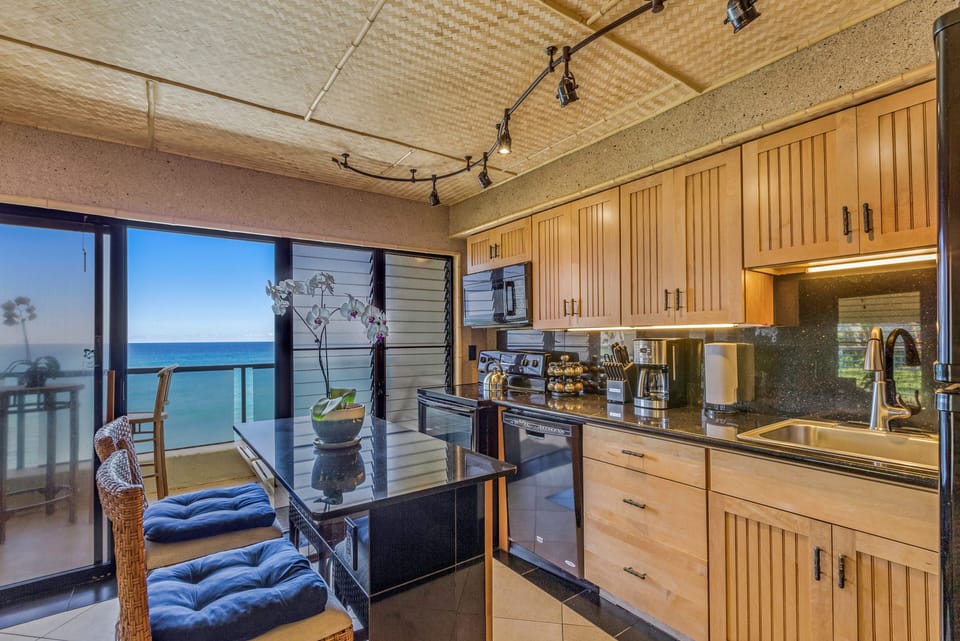 Listen to the ocean waves while preparing meals.