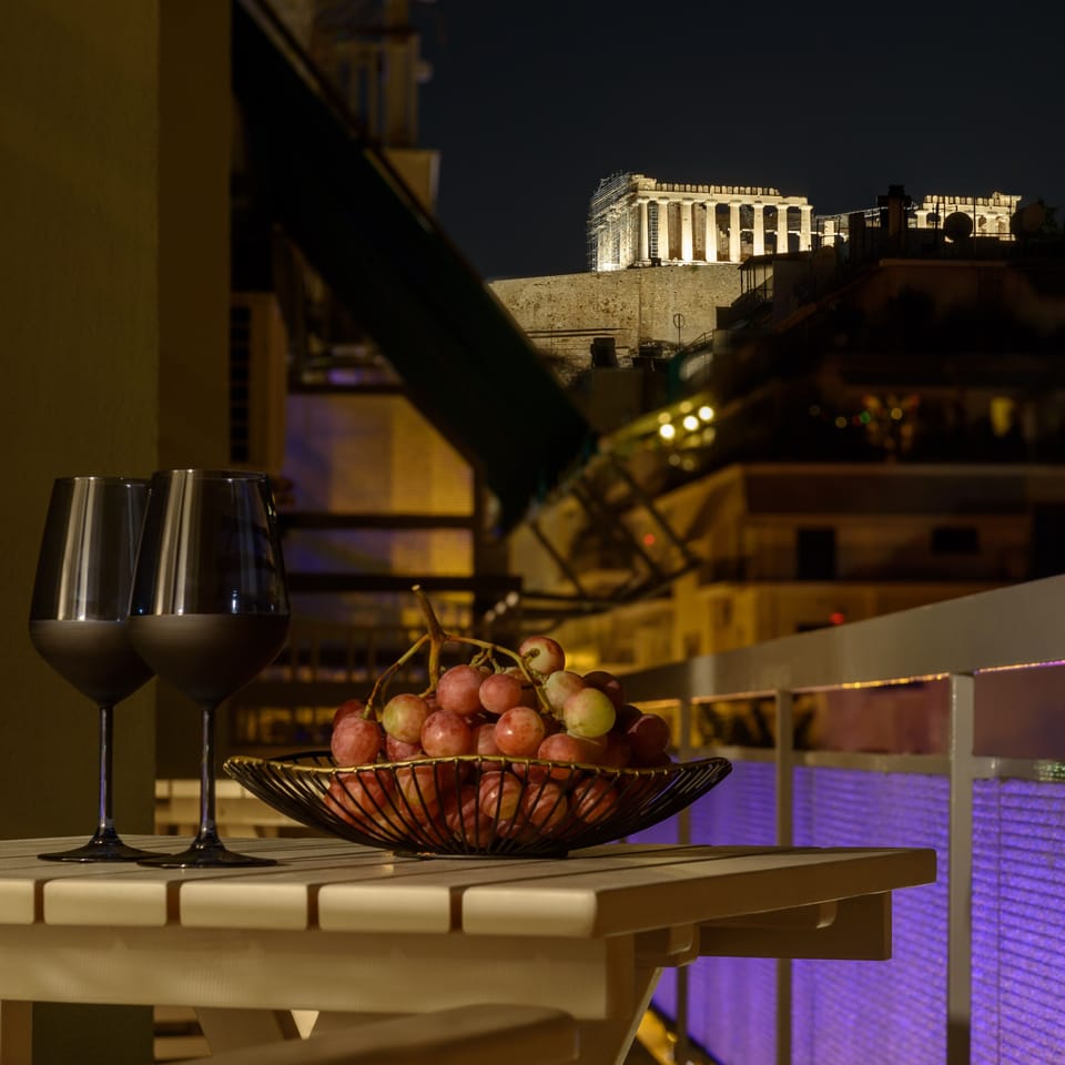 view from the balcony