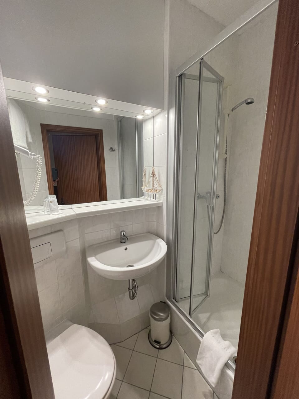 Free toiletries, hair dryer, towels