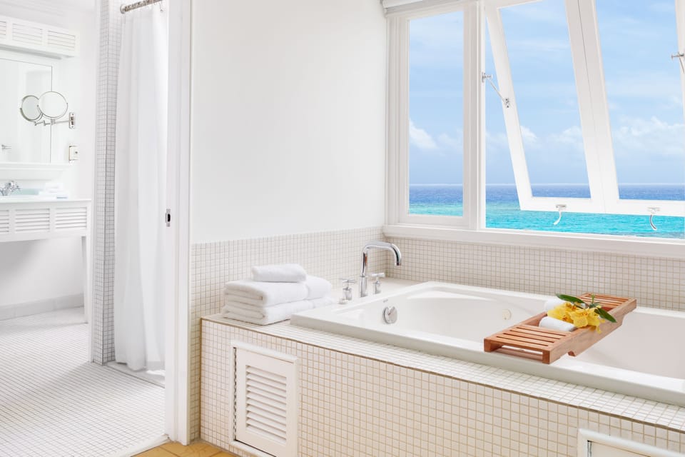 Shower, free toiletries, hair dryer, slippers