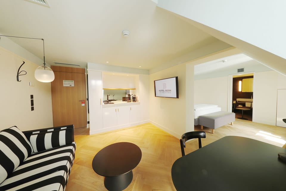 Standard Apartment, 1 Double Bed, Kitchenette (with Sofabed) | Private kitchenette | Fridge, espresso maker