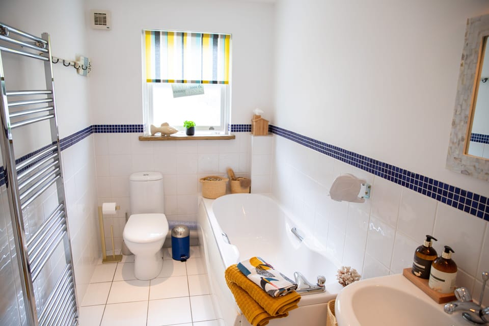 Family bathroom with separate shower enclosure