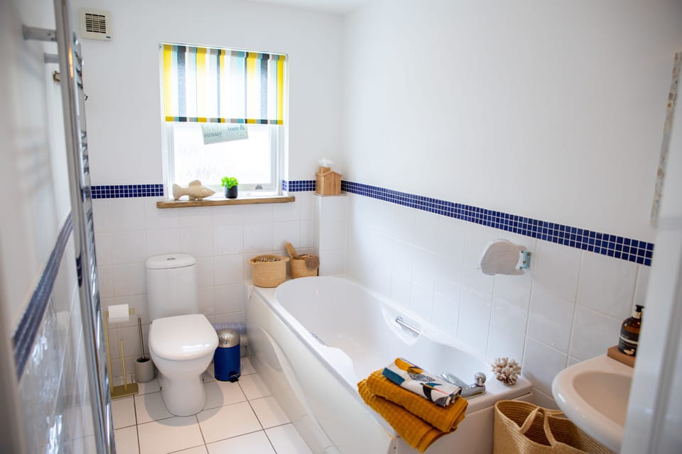 Family bathroom with separate shower enclosure