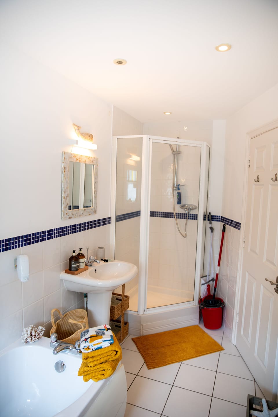 Family bathroom with separate shower enclosure