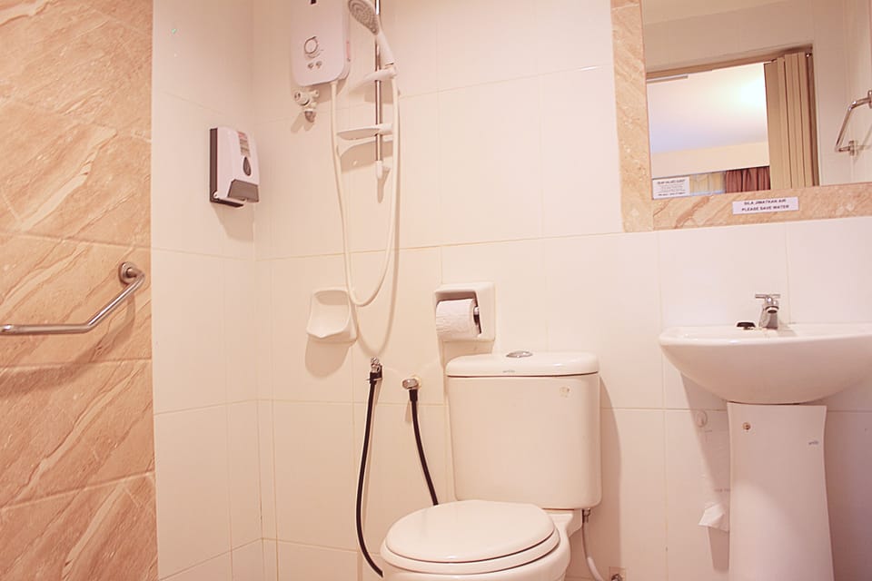 Shower, hair dryer (on request), bidet, towels