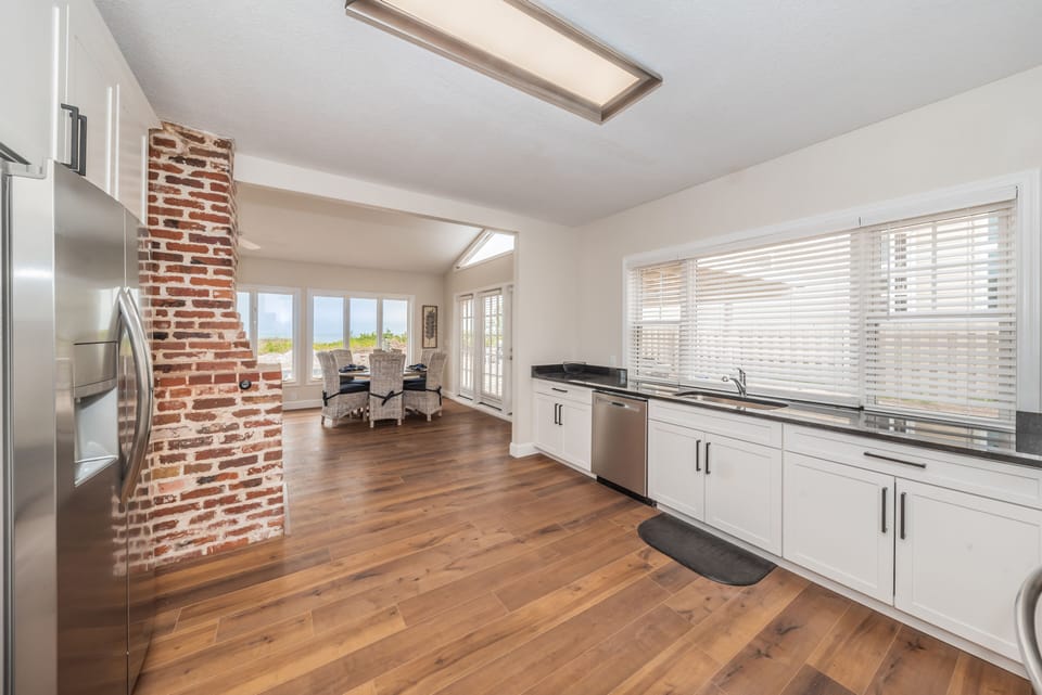 View of ocean from kitchen!
