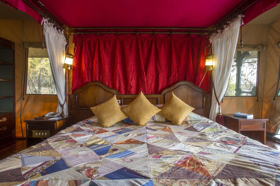 Standard Tent | Premium bedding, desk, free WiFi, bed sheets