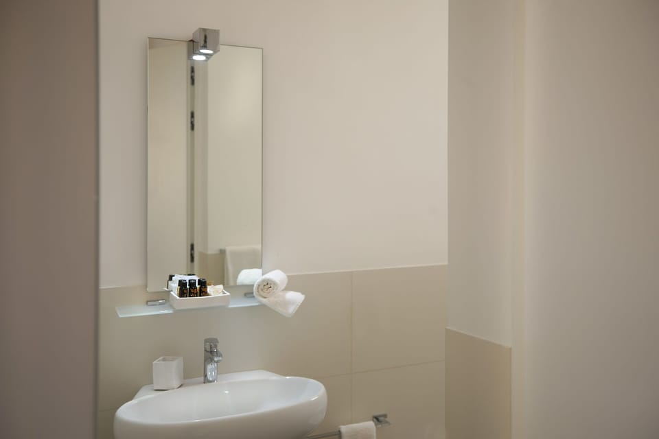 Double Room | Bathroom | Shower, rainfall showerhead, free toiletries, hair dryer