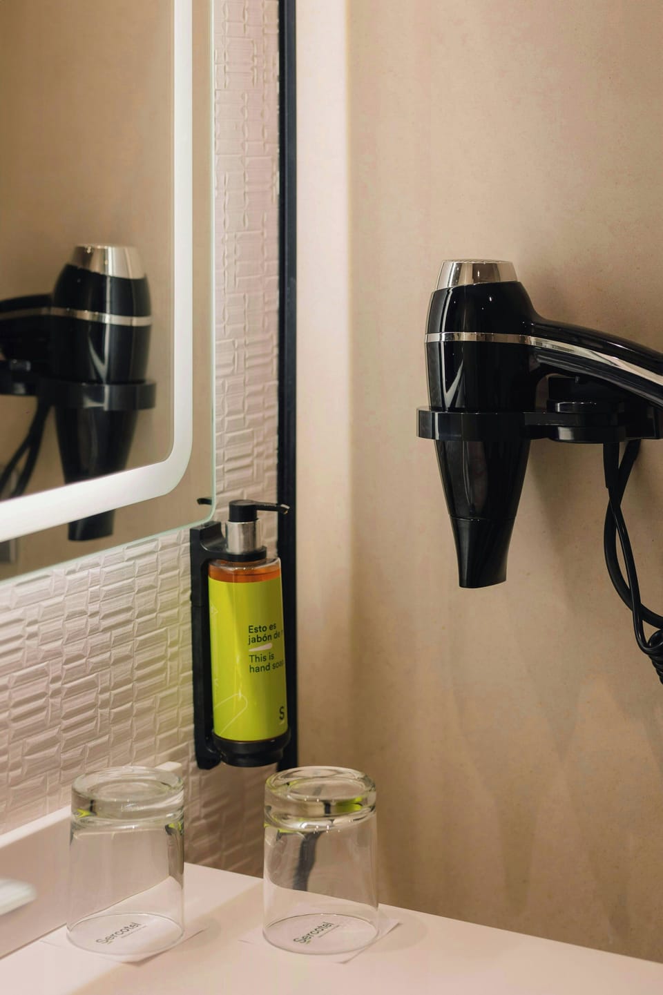 Free toiletries, hair dryer, bidet, towels