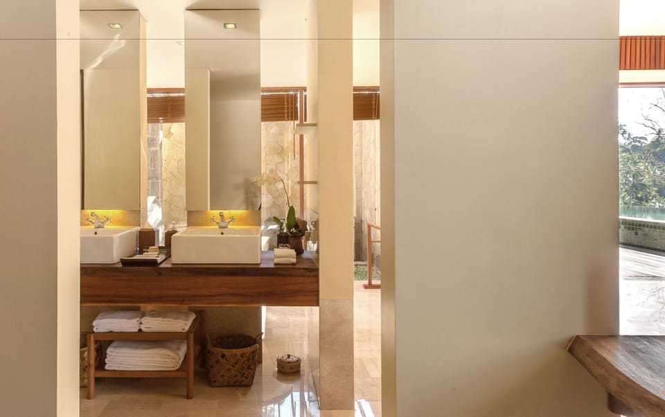 Luxury Villa, 2 Bedrooms, Private Pool, Valley View | Bathroom amenities | Separate tub and shower, free toiletries, hair dryer, bathrobes