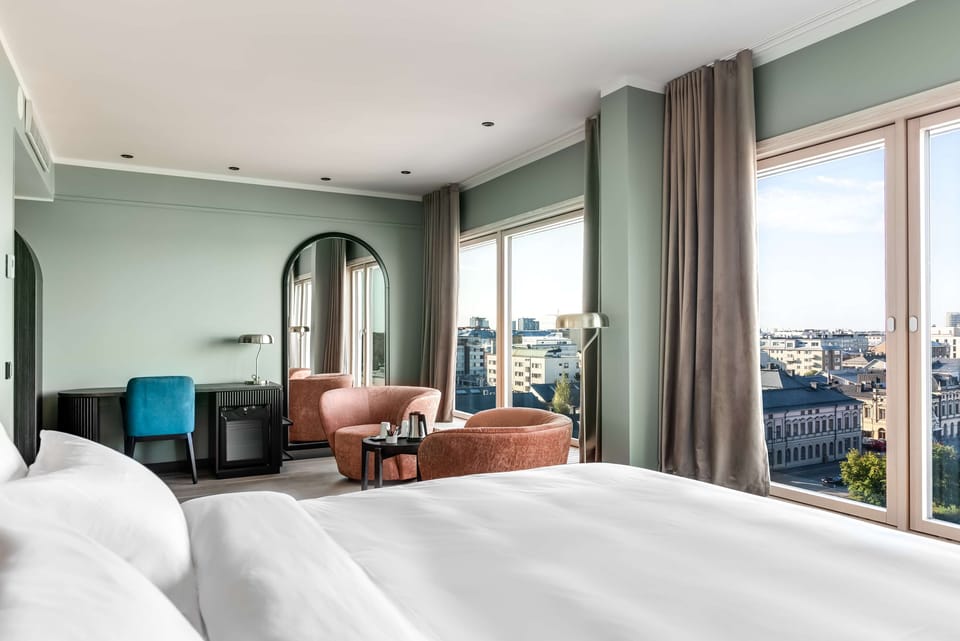 Executive Room, Sea View | Premium bedding, down comforters, memory foam beds, minibar