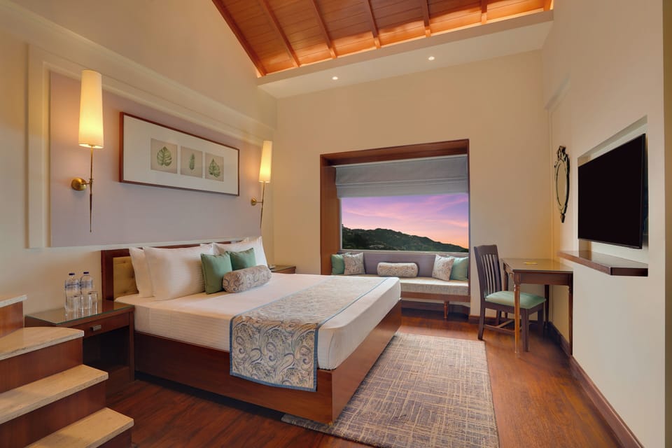 Duplex King Suite with Valley View | Premium bedding, memory foam beds, in-room safe, desk