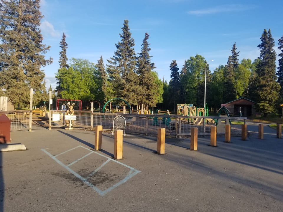 The neighborhood playground