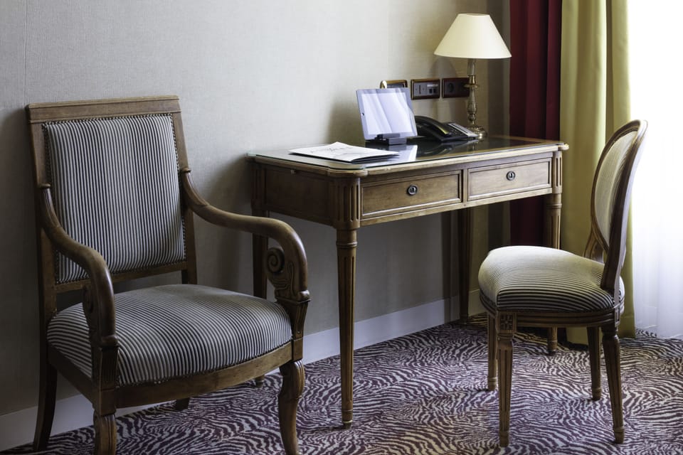 Superior Room, Garden Side - Complimentary soft minibar,courtesy tray, Chromecast and digital press | Free minibar items, in-room safe, desk, blackout drapes
