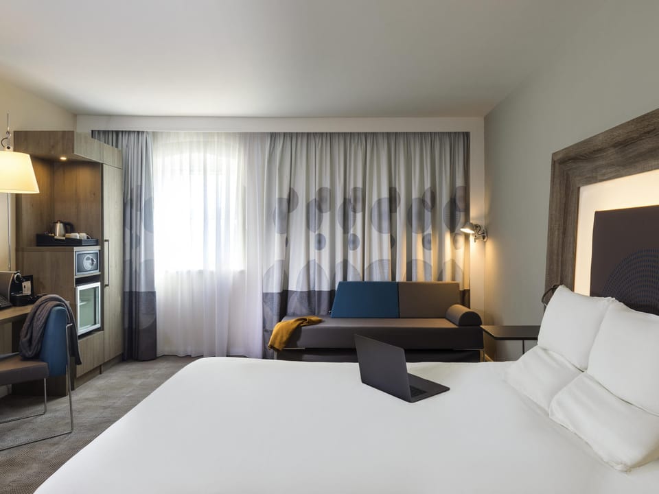 In-room safe, desk, laptop workspace, blackout drapes