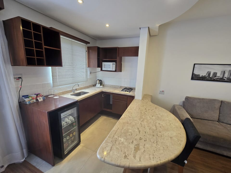 Family Apartment, 1 Double Bed, Kitchen | Private kitchen | Coffee/tea maker, eco-friendly cleaning products