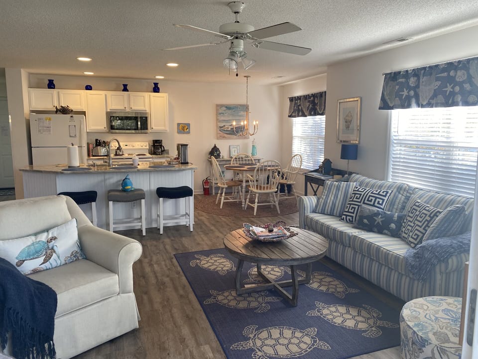 Living room kitchen area