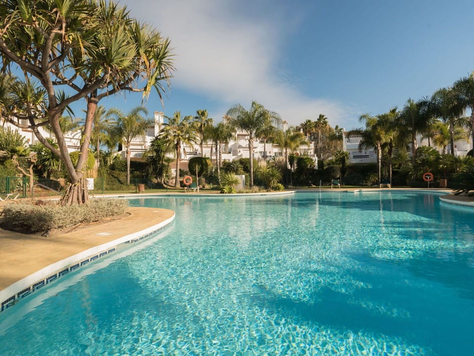 Water, Sky, Plant, Cloud, Swimming Pool, Tree, Azure, Natural Landscape, Arecales, Leisure