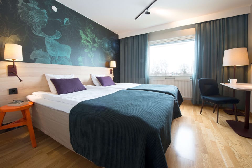 Blackout drapes, iron/ironing board, WiFi (free), bed sheets