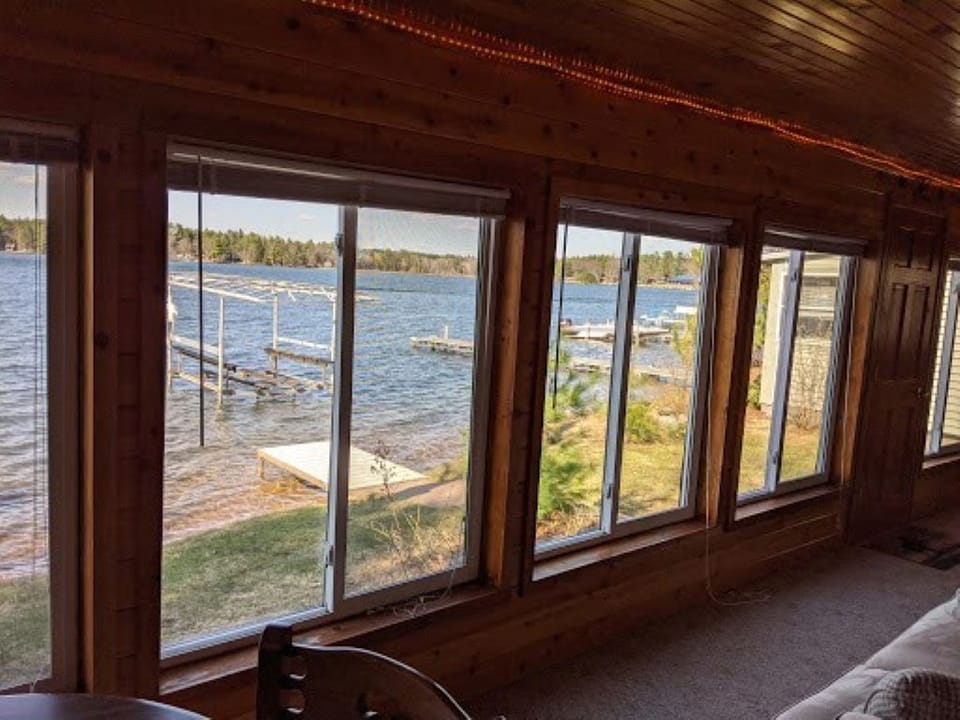 Lake view from 3 season porch