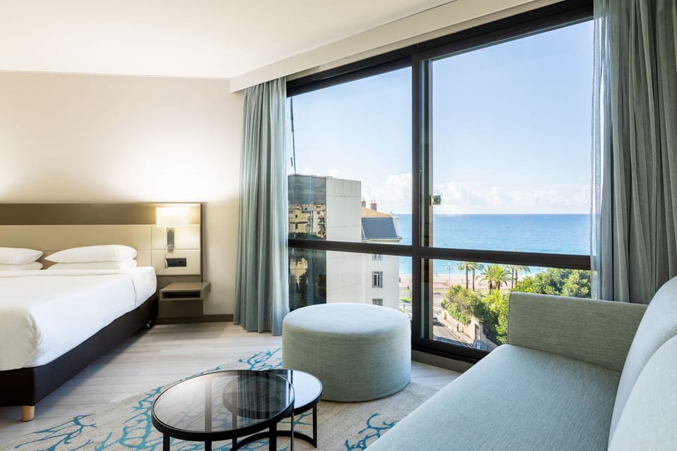 Junior Room, 1 King Bed with Sofa bed, Sea View | Beach/ocean view
