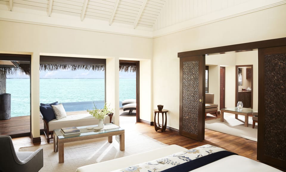 One Bedroom Sunrise Overwater Suite with Pool | Premium bedding, memory foam beds, minibar, in-room safe