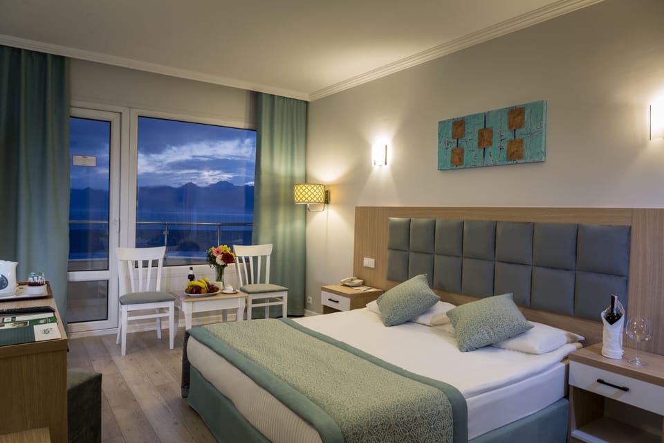 Free minibar items, WiFi, bed sheets, wheelchair access