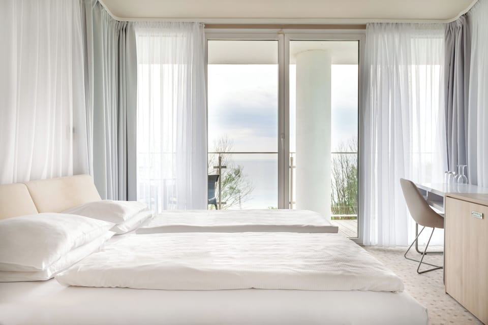 Double Room, Sea View | Premium bedding, memory foam beds, minibar, in-room safe