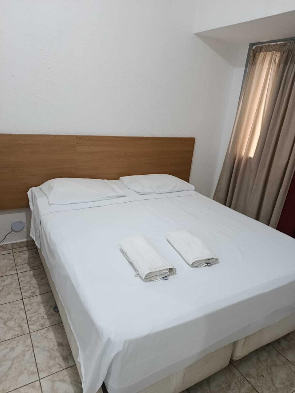 Double Room | Blackout drapes, bed sheets