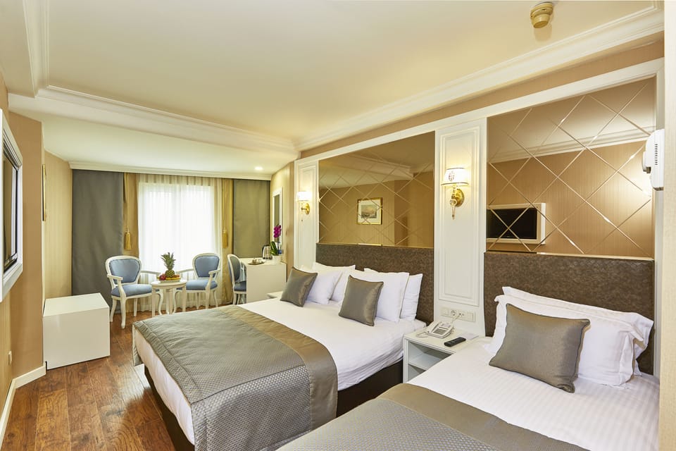 Minibar, in-room safe, blackout drapes, soundproofing