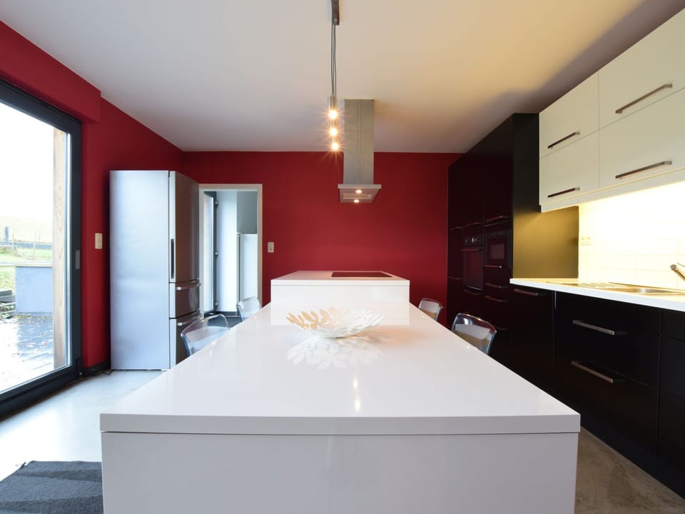 Cottage | Private kitchen | Fridge, highchair