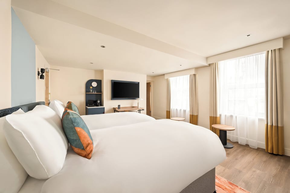 Premium Room, 2 Twin Beds | In-room safe, desk, blackout drapes, iron/ironing board