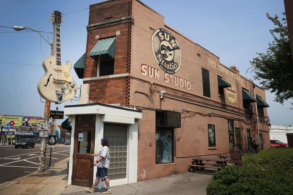 From your stay to rock ‘n’ roll history in just 10 minutes at Sun Studio.